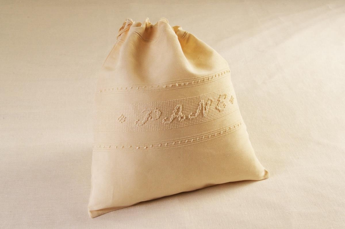 Art-17 sacco porta pane misto lino panna