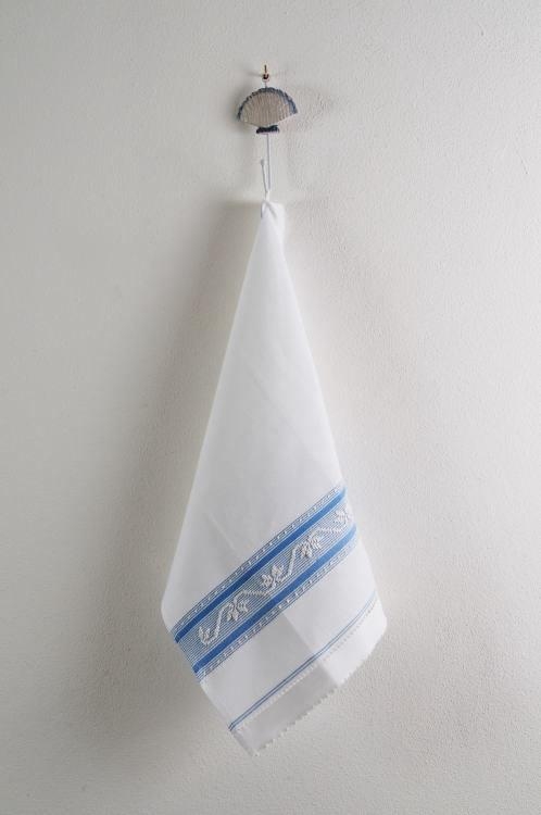 Art-19 canovaccio misto lino mezza stella bianco