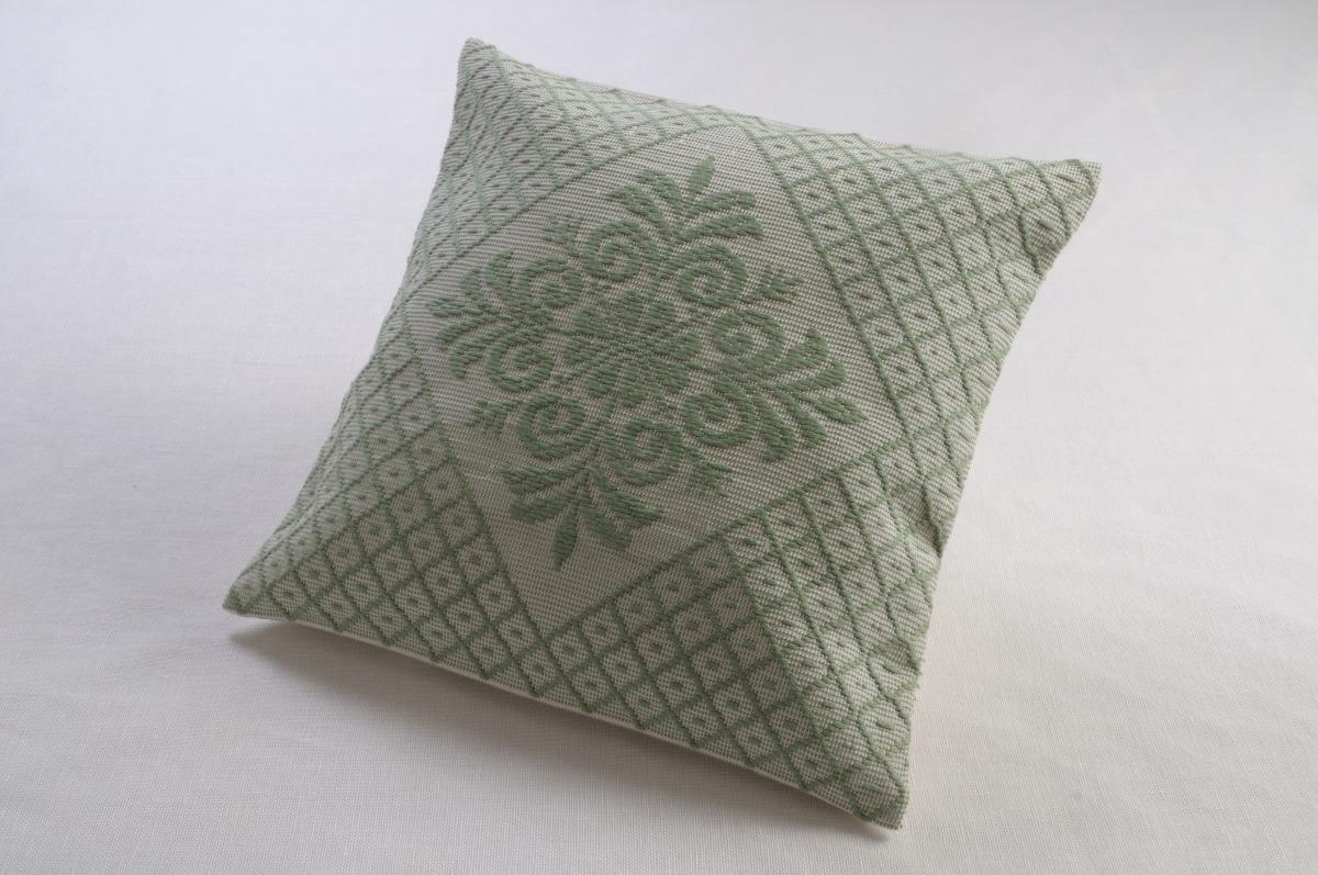 Art-26 copricuscino cotone pistoccu verde salvia