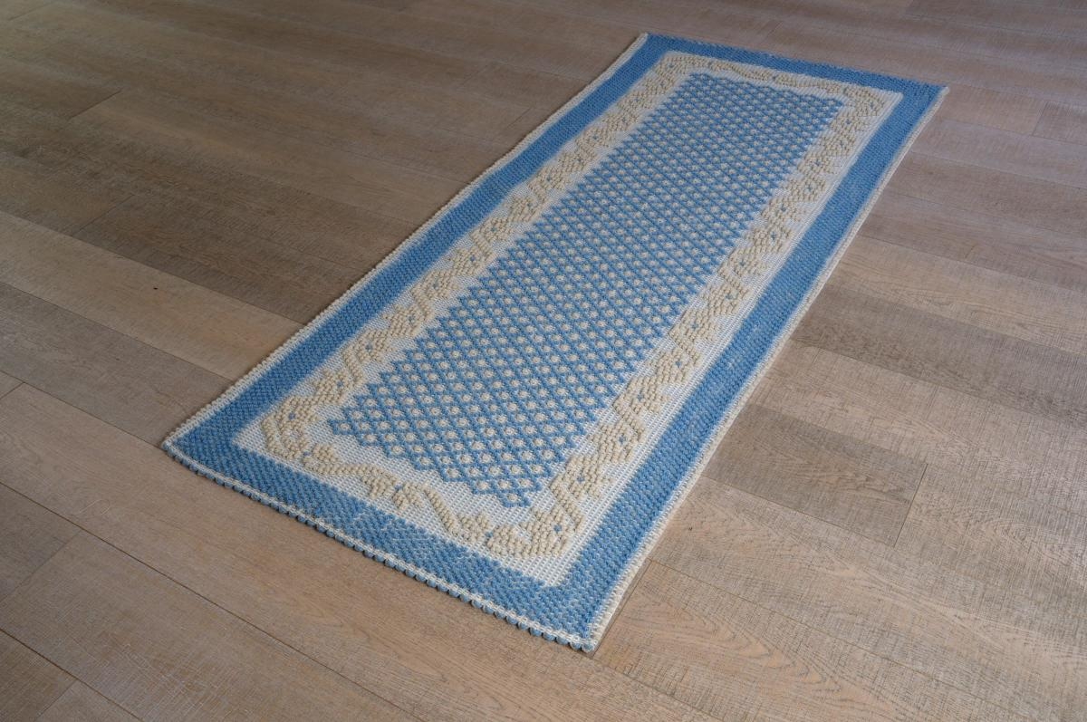 Art-37 tappeto cotone tessuto a rilievo mezza stella