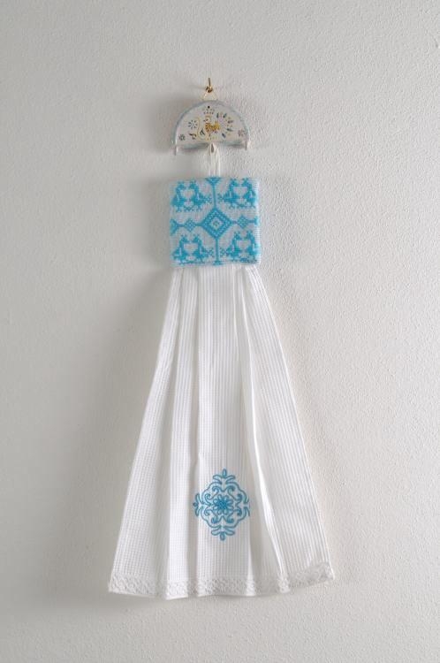 Art-4 asciughino cotone pistoccu turchese