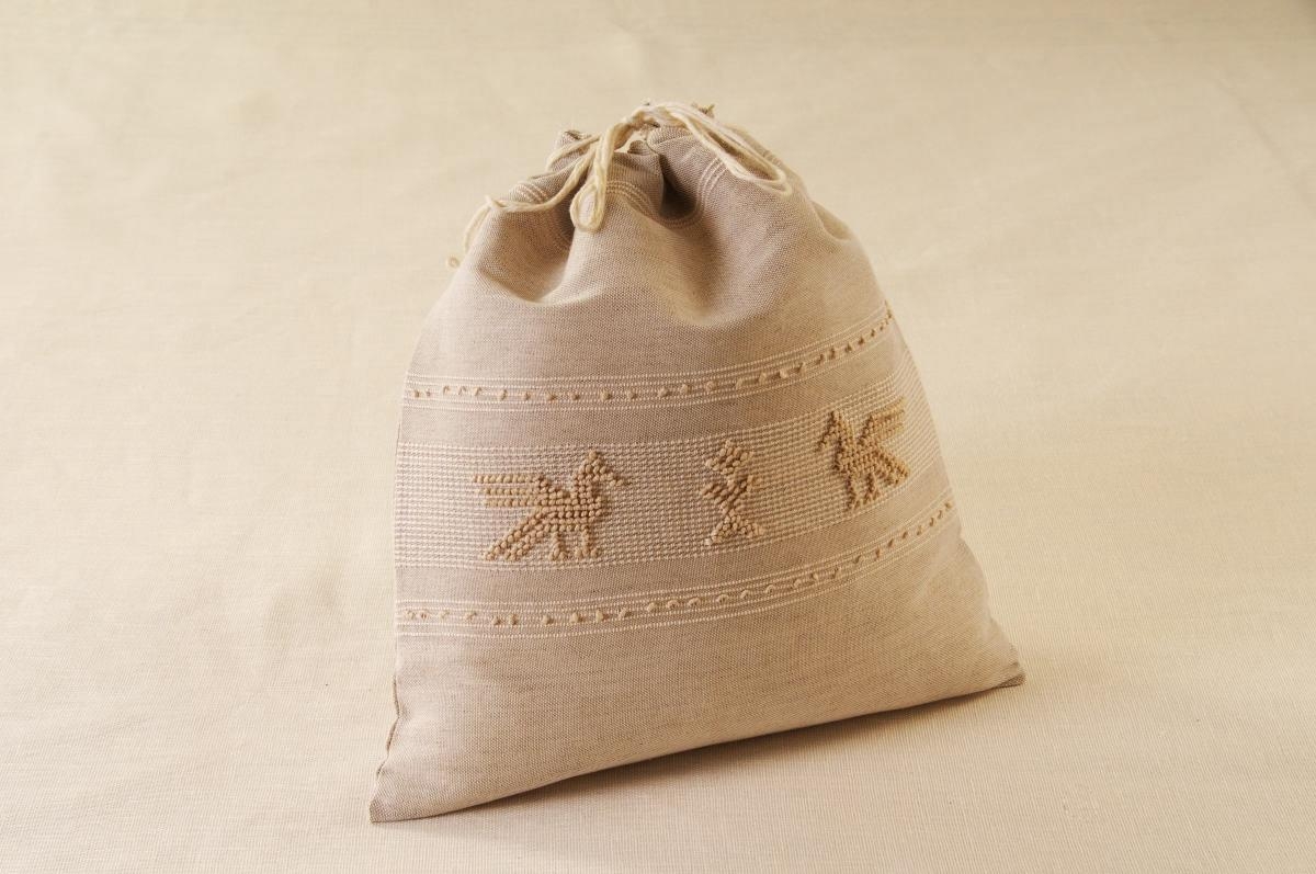 Art-4 sacco porta oggetti pavoncella tortora