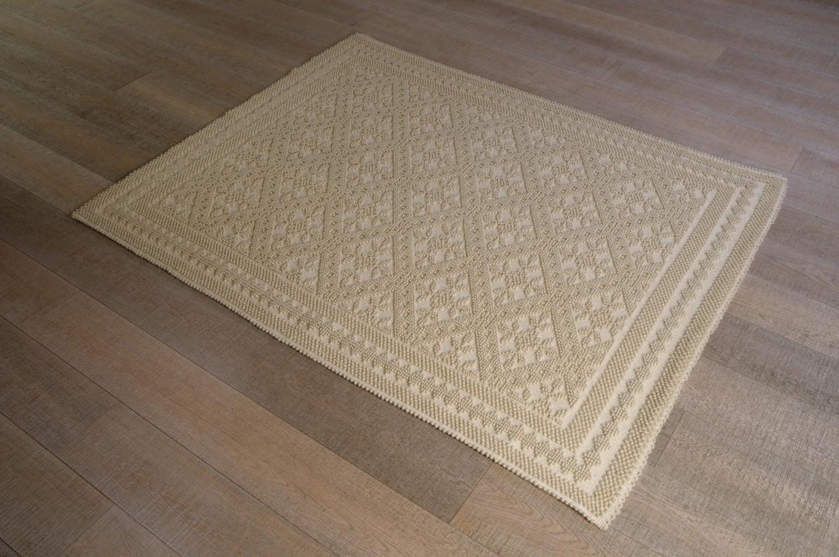 Art-41 tappeto lana tessuto a rilievo is arrampusu