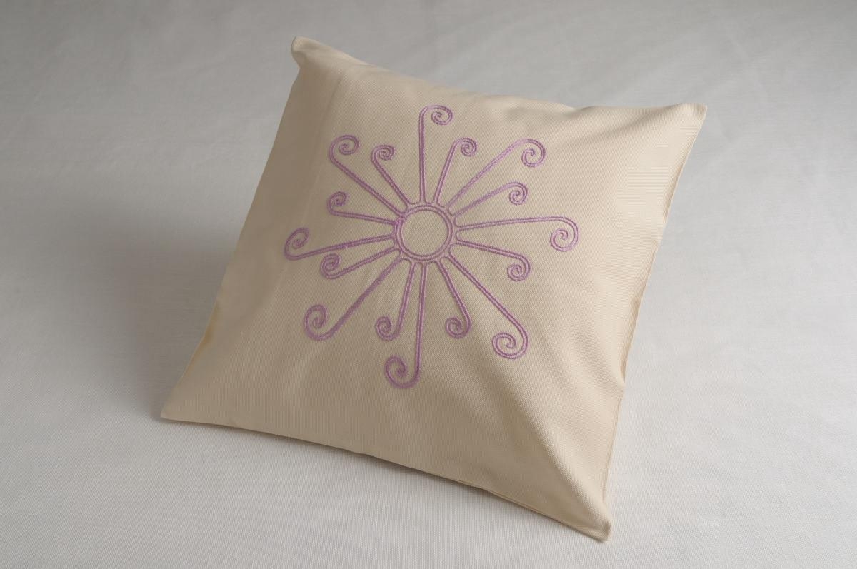 Art-42 copricuscino cotone sole lilla
