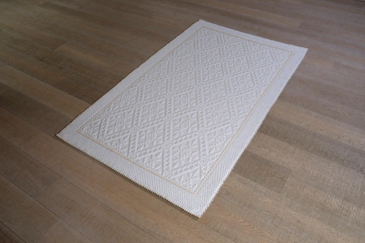 Art-51 tappeto cotone tessuto a rilievo is arrampusu