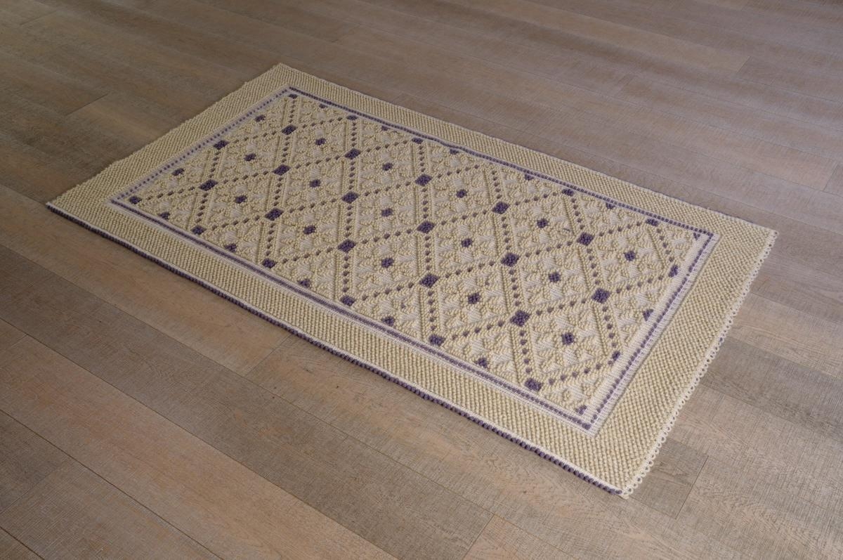 Art-56 tappeto lana tessuto a rilievo is arrampusu