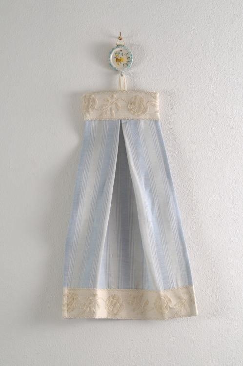 Art-6 asciughino misto lino celeste