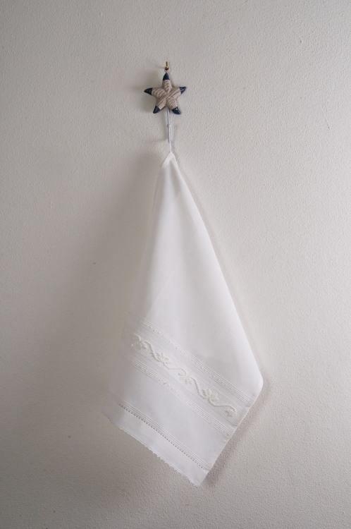 Art-6 canovaccio misto lino mezza stella bianco