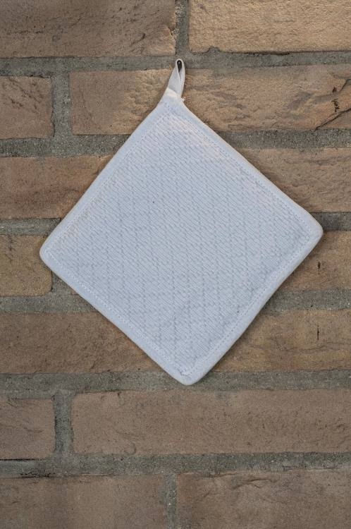 Art-7 presina in cotone con griglietta bianco