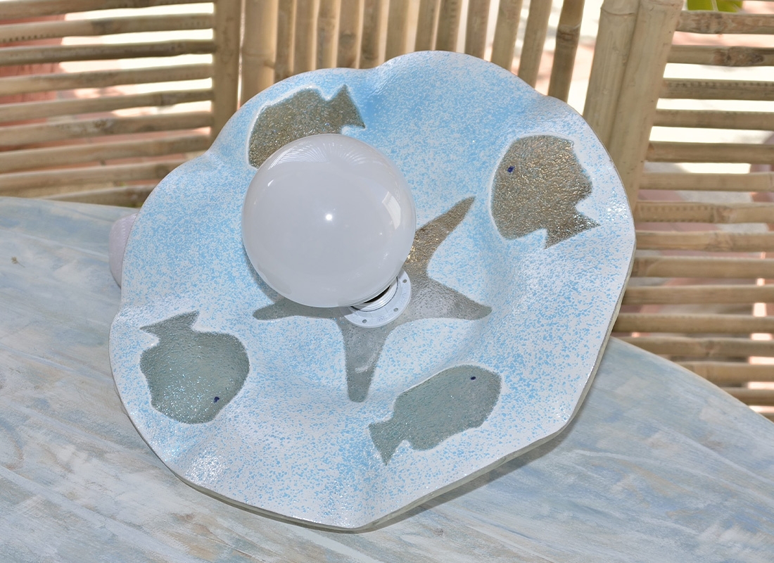 Lampadario disegno Pesce e Stella