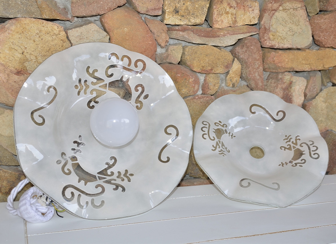 Lampadario disegno Pavoncella